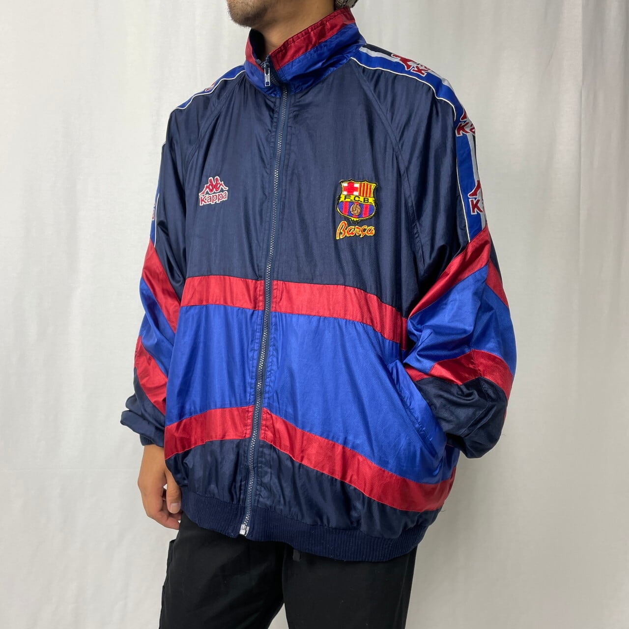 90年代 FC BARCELONA Kappa バルセロナ カッパ ポリエステル トラック ...