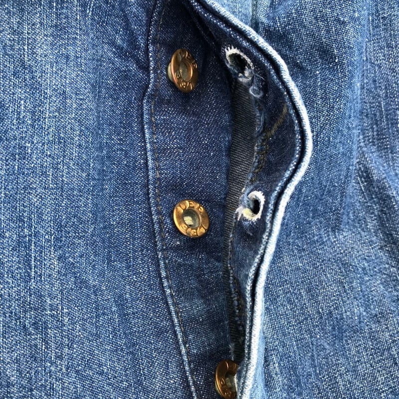 60's Lee リー デニム オーバーオール JELT DENIM トリプルステッチ 色