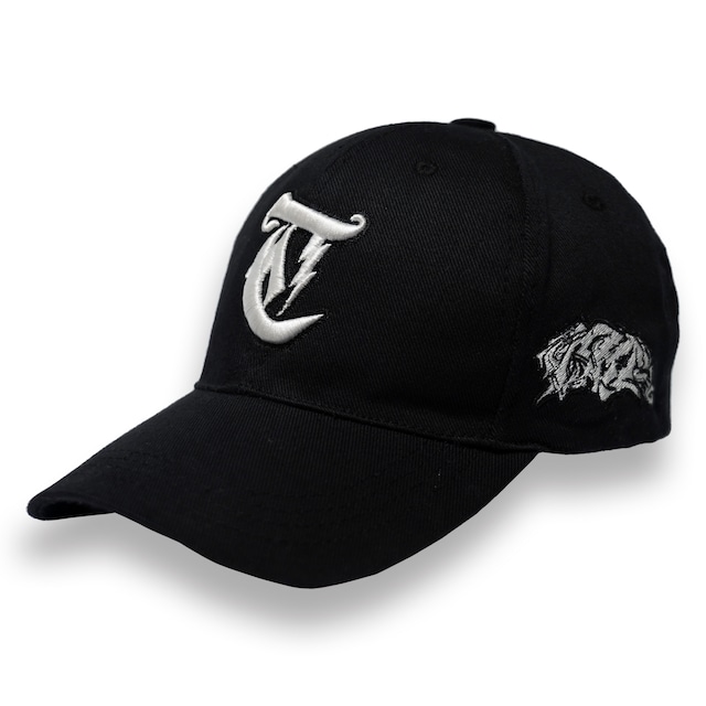 T.C.R LIGHTNING LOGO 6PANEL CAP - BLACK