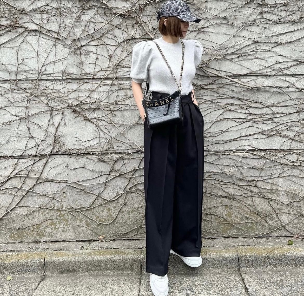 シーニュ cygne LaLa ワイドパンツ ハイウエストタックワイドパンツ  