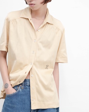 1970s CELINE - cotton jersey s/s shirt