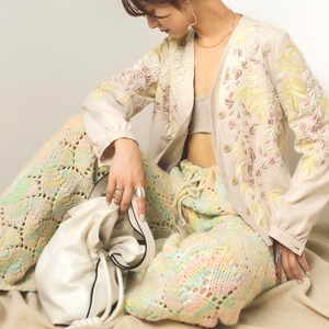 "dries van noten" embroidered jacket