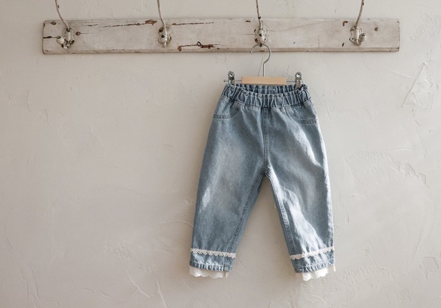 【即納】FLO/Luen Denim PANTS (lightblue/100)