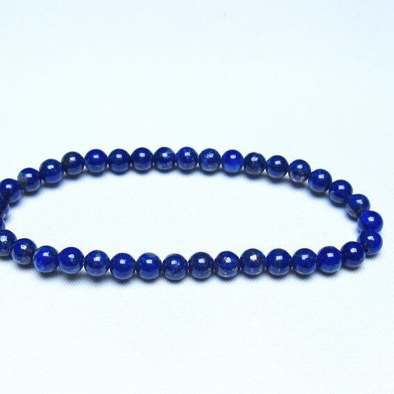 ラピスラズリ ブレスレット 5mm 一点物 メール便可 [M便 1/10] 111-48296