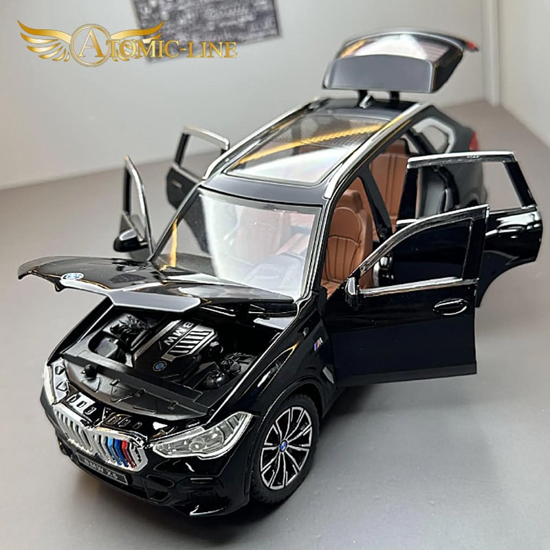 BMW X5 xDrive ミニカー1/24 全4色 ライト点灯 エンジンサウンド 合金