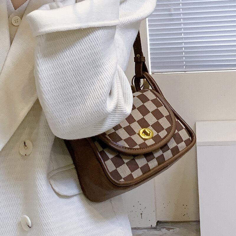 オータムウィンター 秋物 冬物 スクウェア メッセンジャーバッグ 手作りハンドバック35872240564