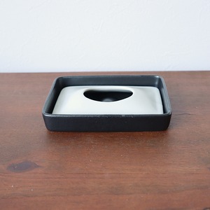 【アウトレット】ティッシュBOX　ミニ　ブラックホワイト