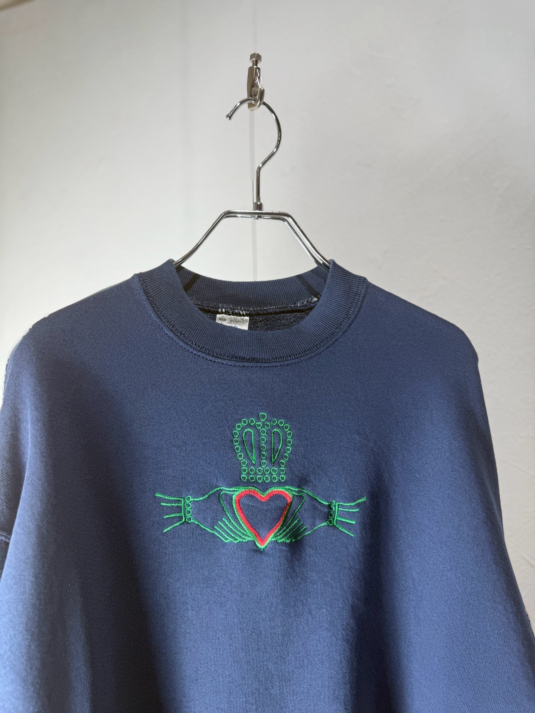 90’s USA Made “Claddagh” Embroidered Sweatshirt