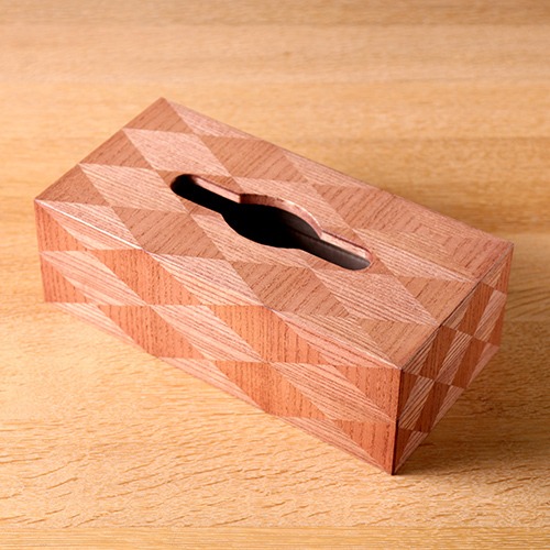 桐柾目テッシュケース　W260×D133×H87