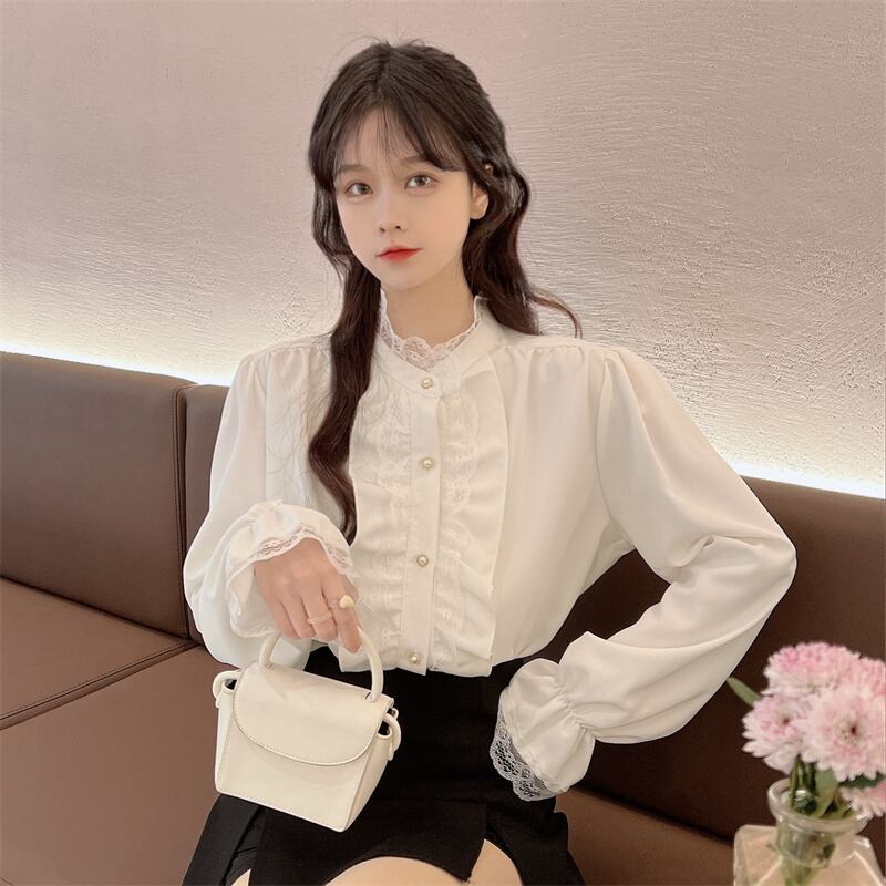 トップス レディース シャツ ブラウス プルオーバー 白トップス 白