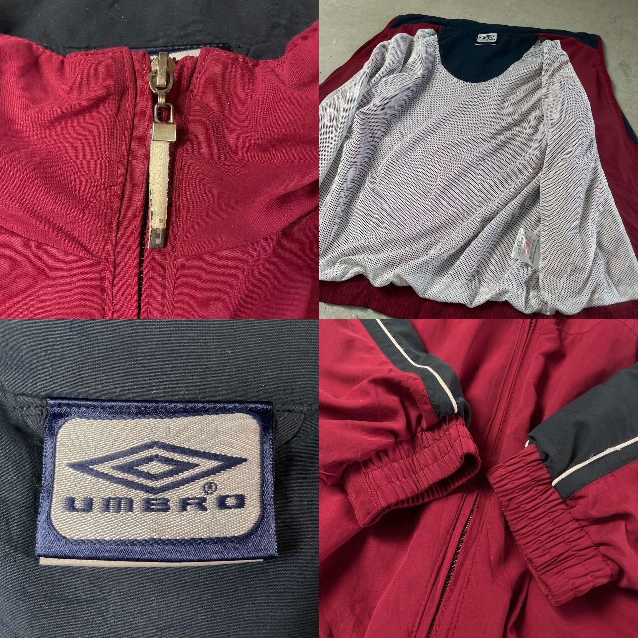 00年代 UMBRO アンブロ ポリエステル トラックジャケット メンズS-M 