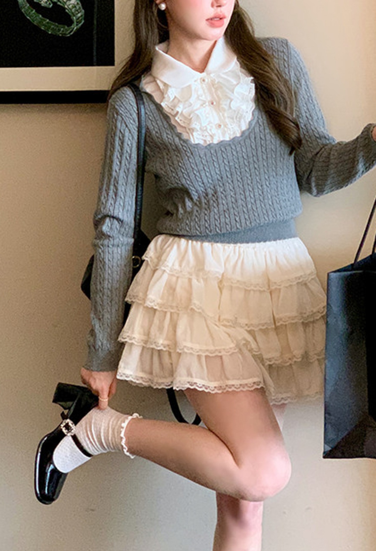 フリルティアードミニスカート LK1815