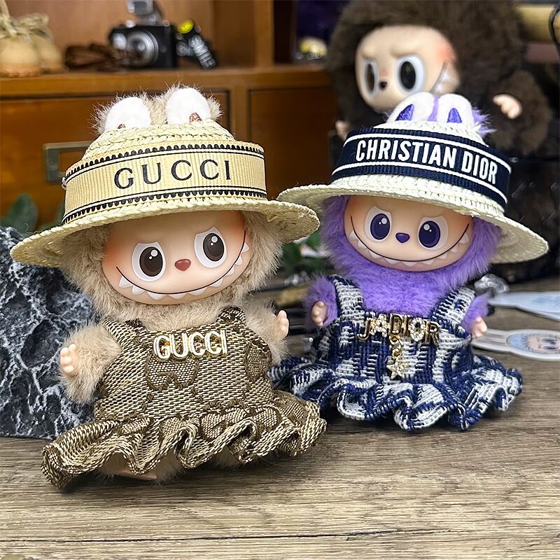 プレミアム可愛さ!labubu きらめくエレガントドレス ラブブ 4.0 用 10cm 着せ替えセット お嬢様風 大人のための愛らしいコレクション