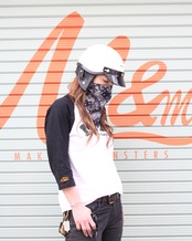 ROBIN FACEMASK /ペイズリー　ネイビー