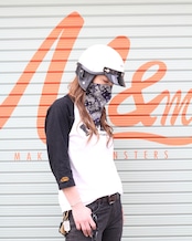 ROBIN FACEMASK /ペイズリー ネイビー