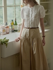 Trèfle Blanc Pintuck Blouse F0723