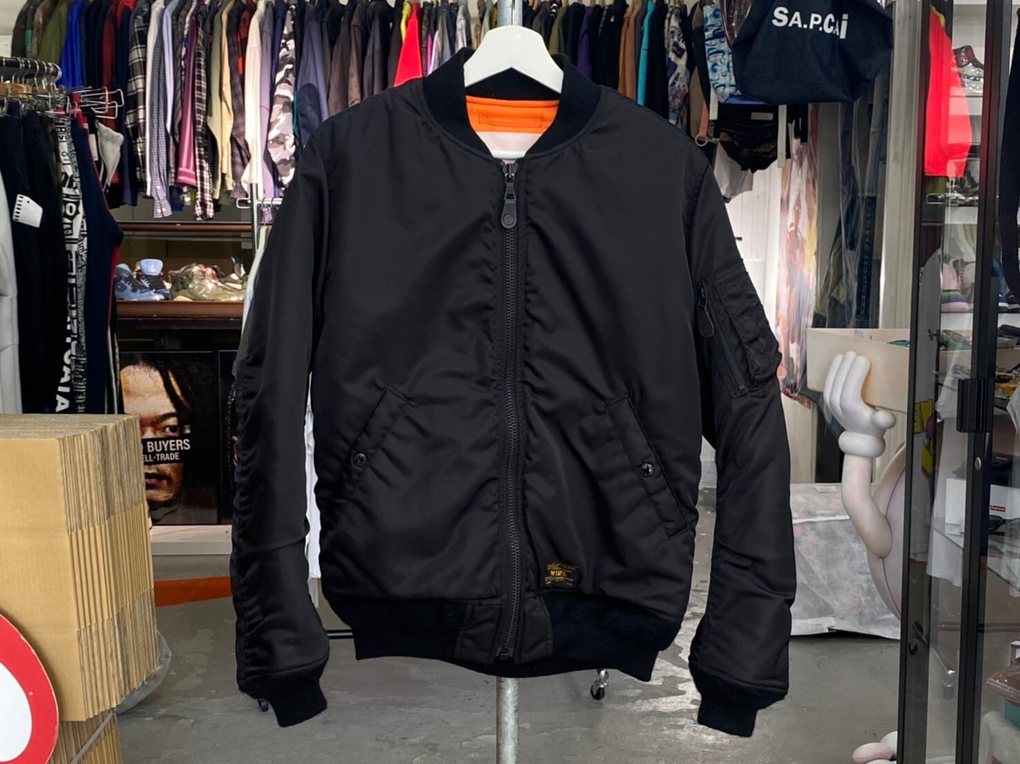 WTAPS 14AW MA-1 BLACK SIZE S