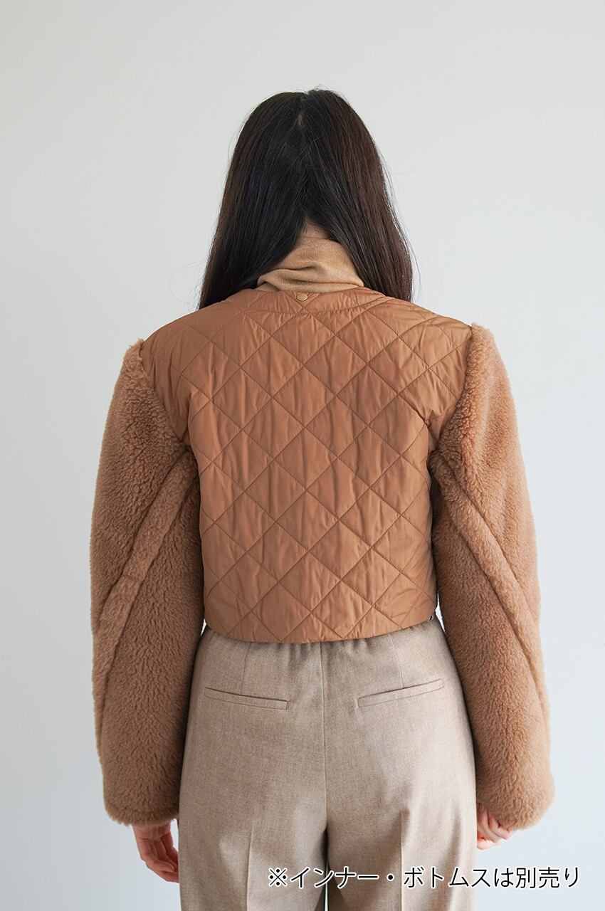 MAXMARAテディベア2wayクロップドジャケット | LA VOIE LACTÉE