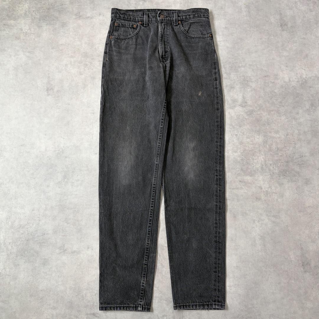 Levi's リーバイス 505 ブラックデニムパンツ ストレート テーパード