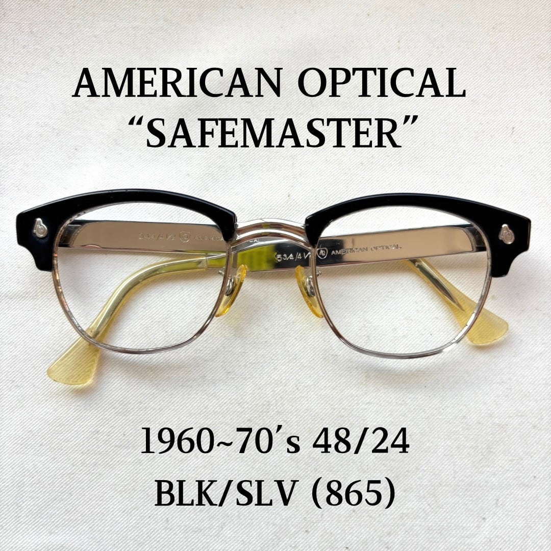60s B&L SAFETY ボシュロム サングラス クロスリベット ビンテージ