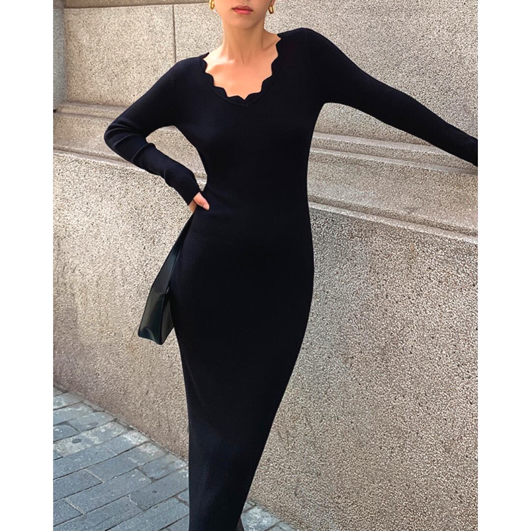 Black Flower Neck One Piece 606 Dress Up Market
