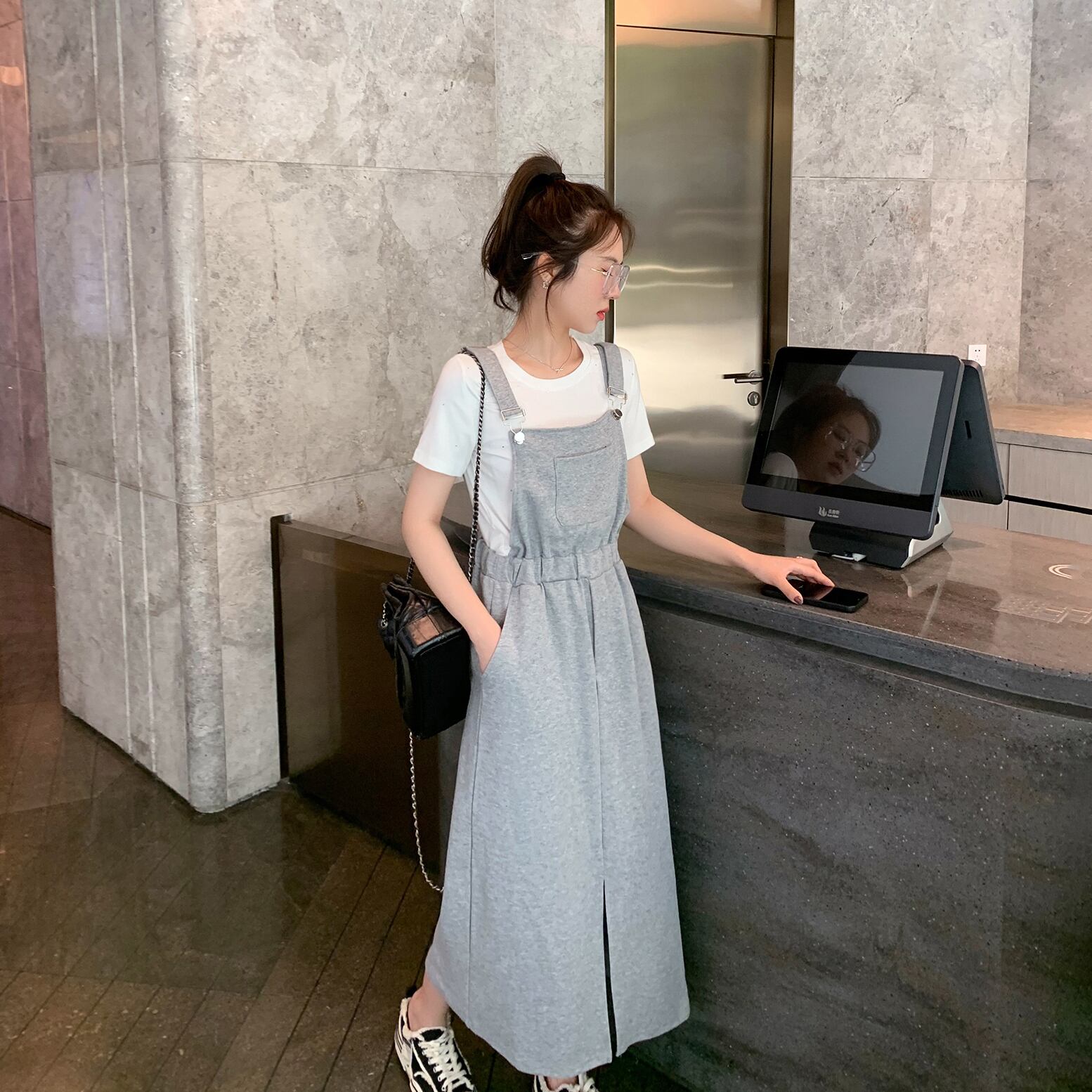 スプリングスタイルスタンダードカジュアルスカート ドレス レトロ 春物 6Du_Shop_Women87822553029