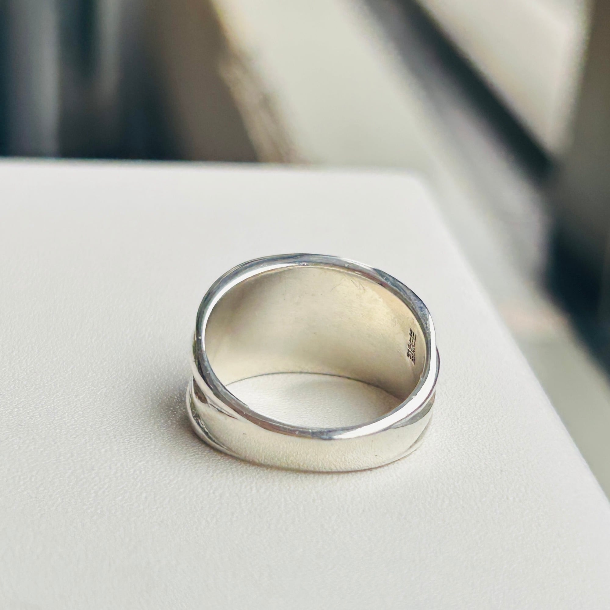 シルバー925 James Avery リブ模様バンドリング（15号） | Milo