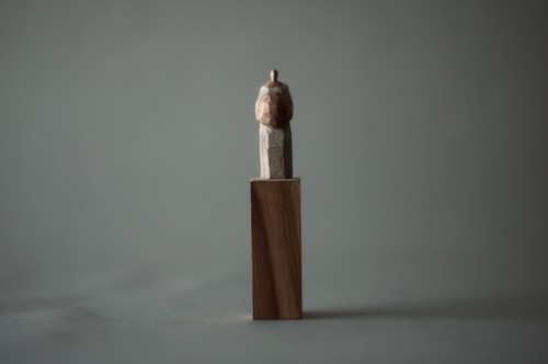 (051)wood figure-mini台付_025