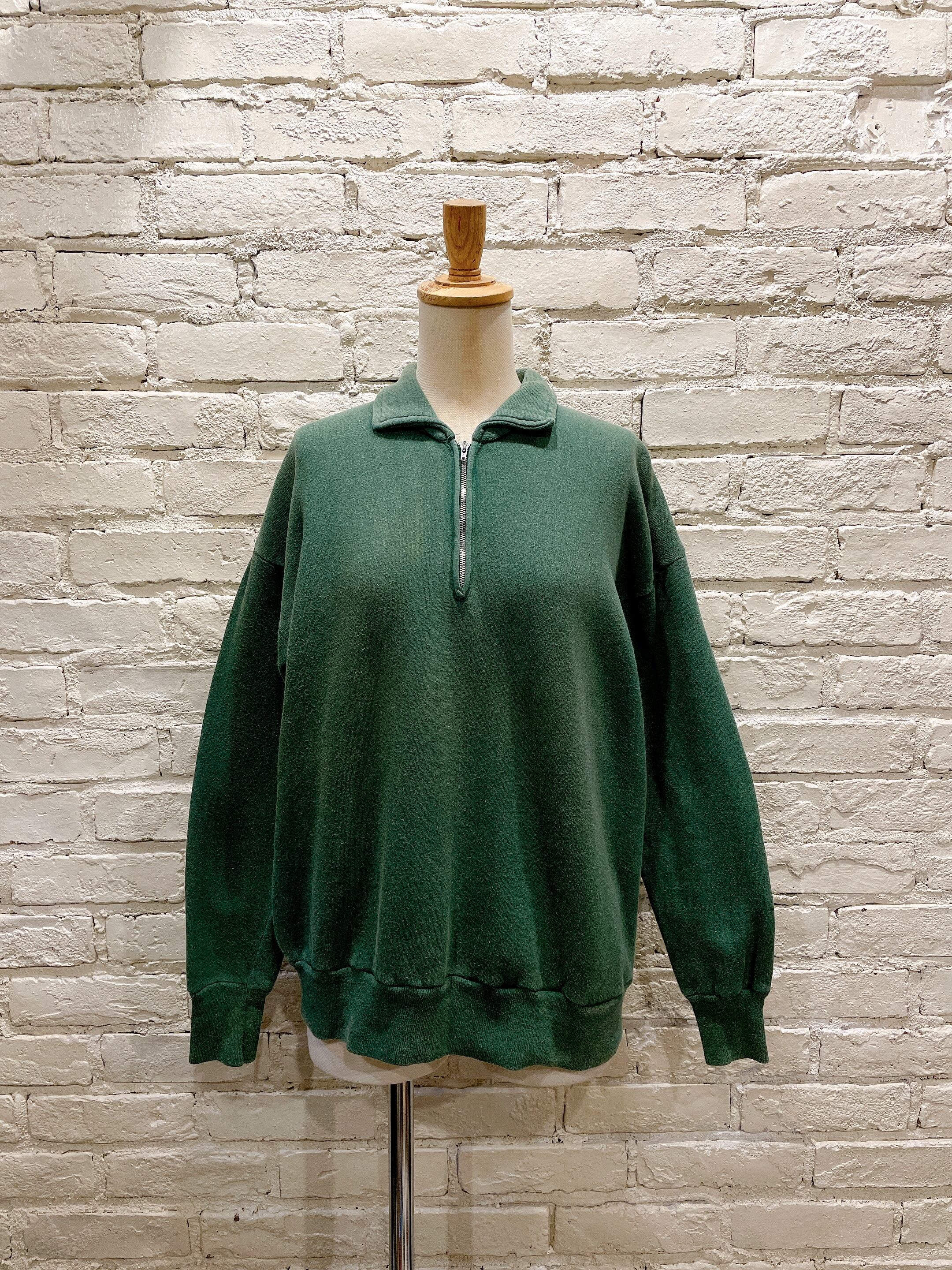 60年代 ハーフジップ 襟付きヴィンテージスウェット | Used & Vintage 