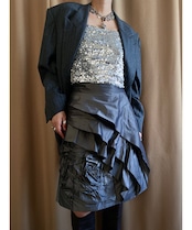 LANVIN COLLECTION rose design skirt-4300-8