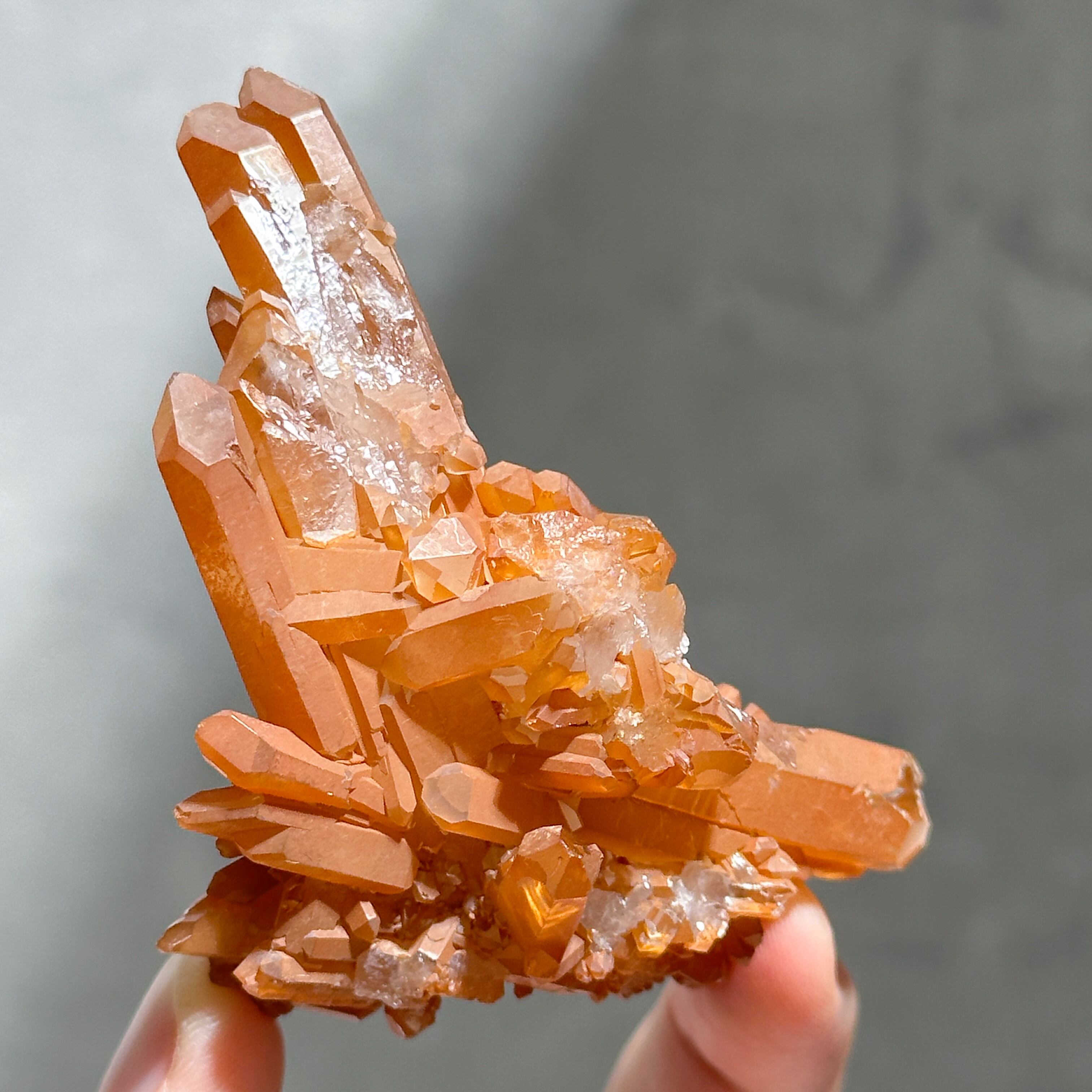 タンジェリンクォーツ クラスター63◇ Tangerine Quartz ◇ 天然石