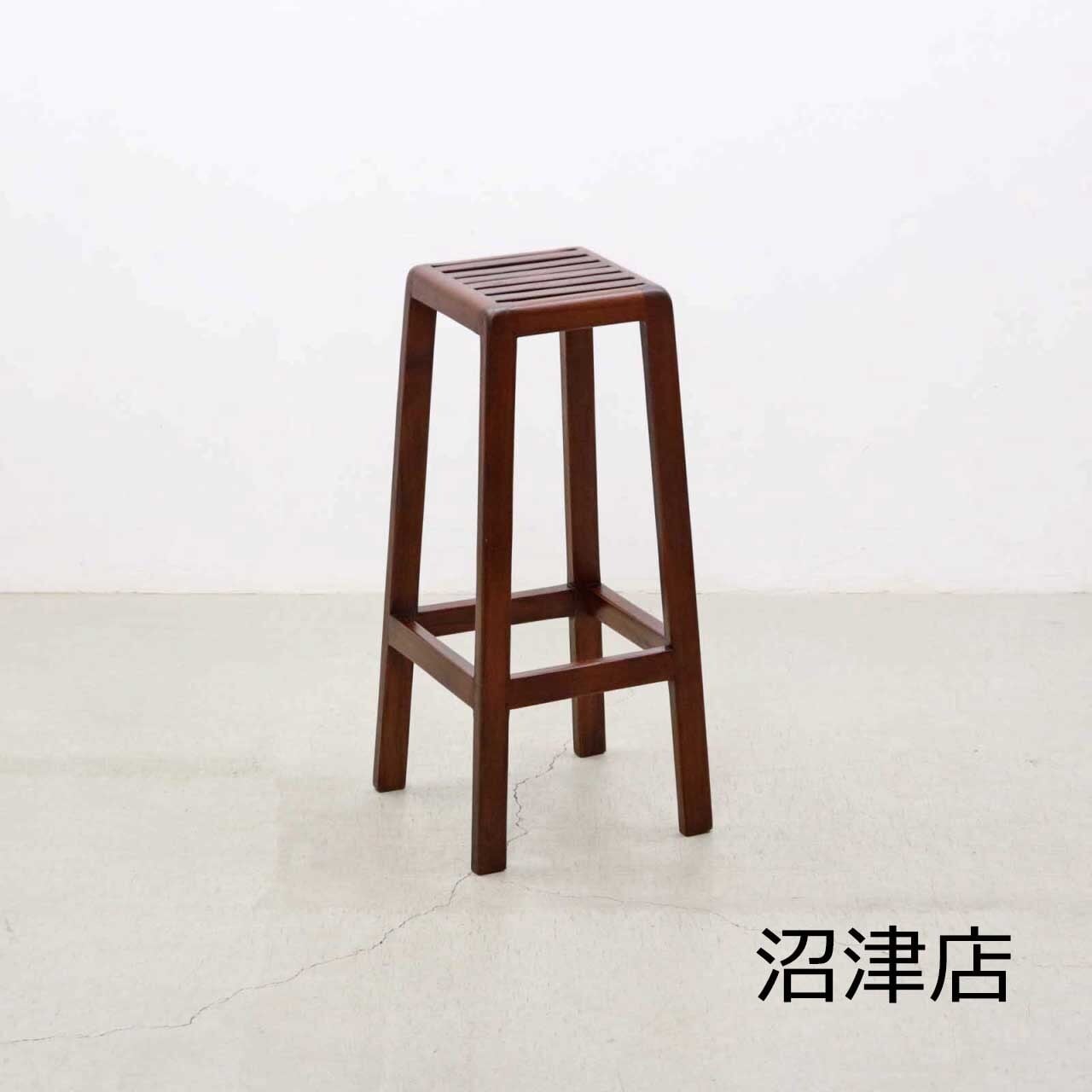 【沼津店】チーク無垢材 花台 サイドテーブル 展示台 ラック RCT03013