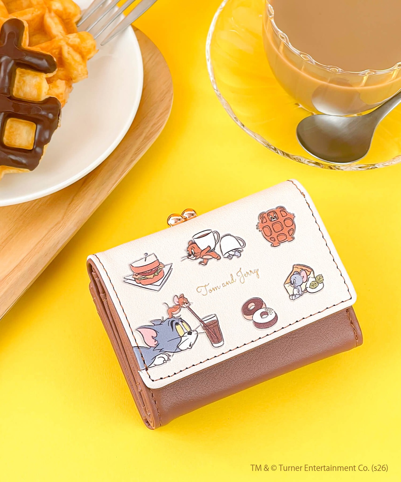 F268111-19_TOM and JERRY×Flapper カフェモチーフミニウォレット - 1