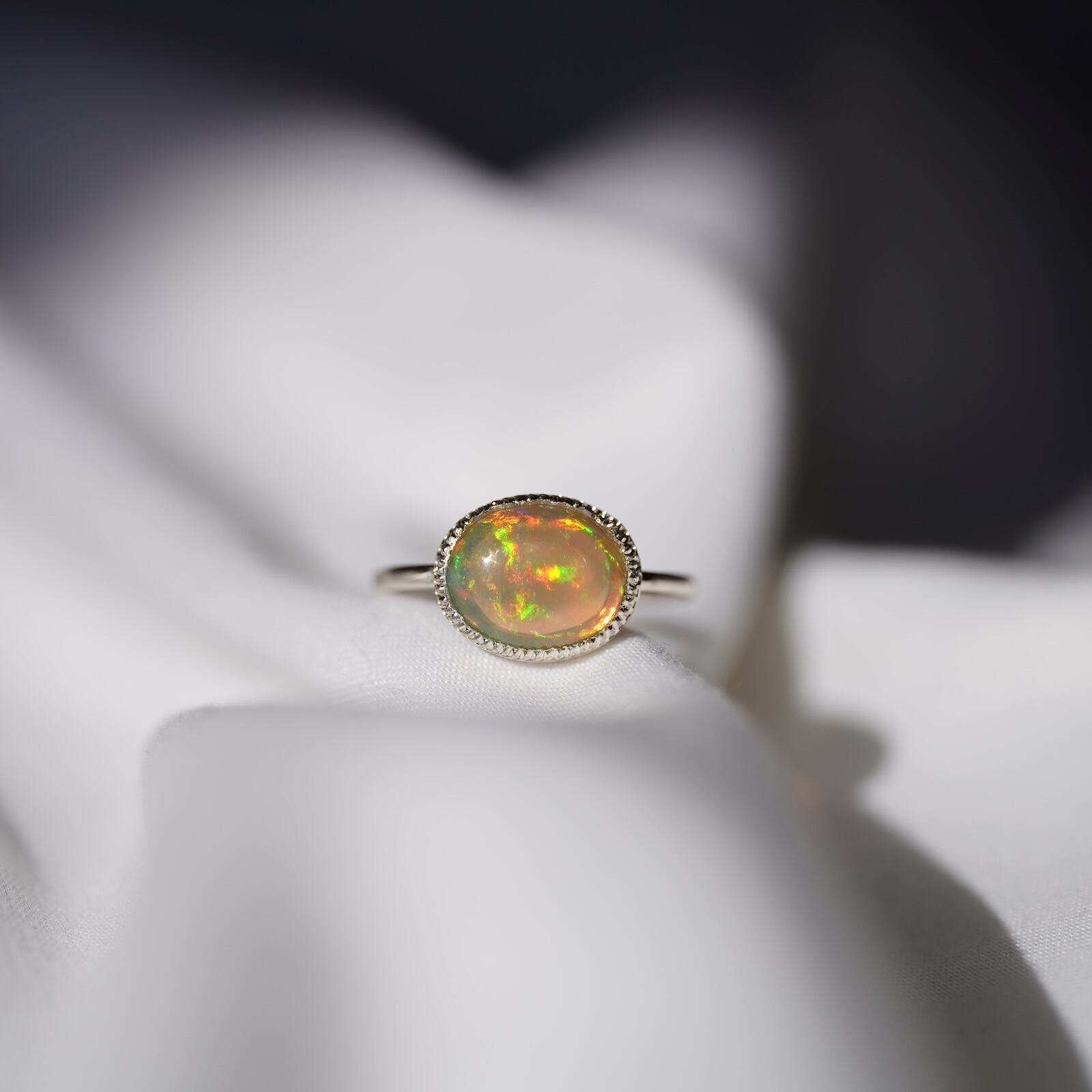 オズの魔法使いの虹色オパールリング(1.85ct/R94S) | alicemoonjewelry