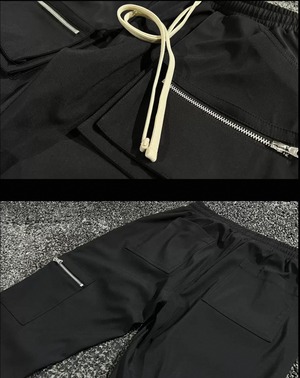 double layer ziper cargo pants