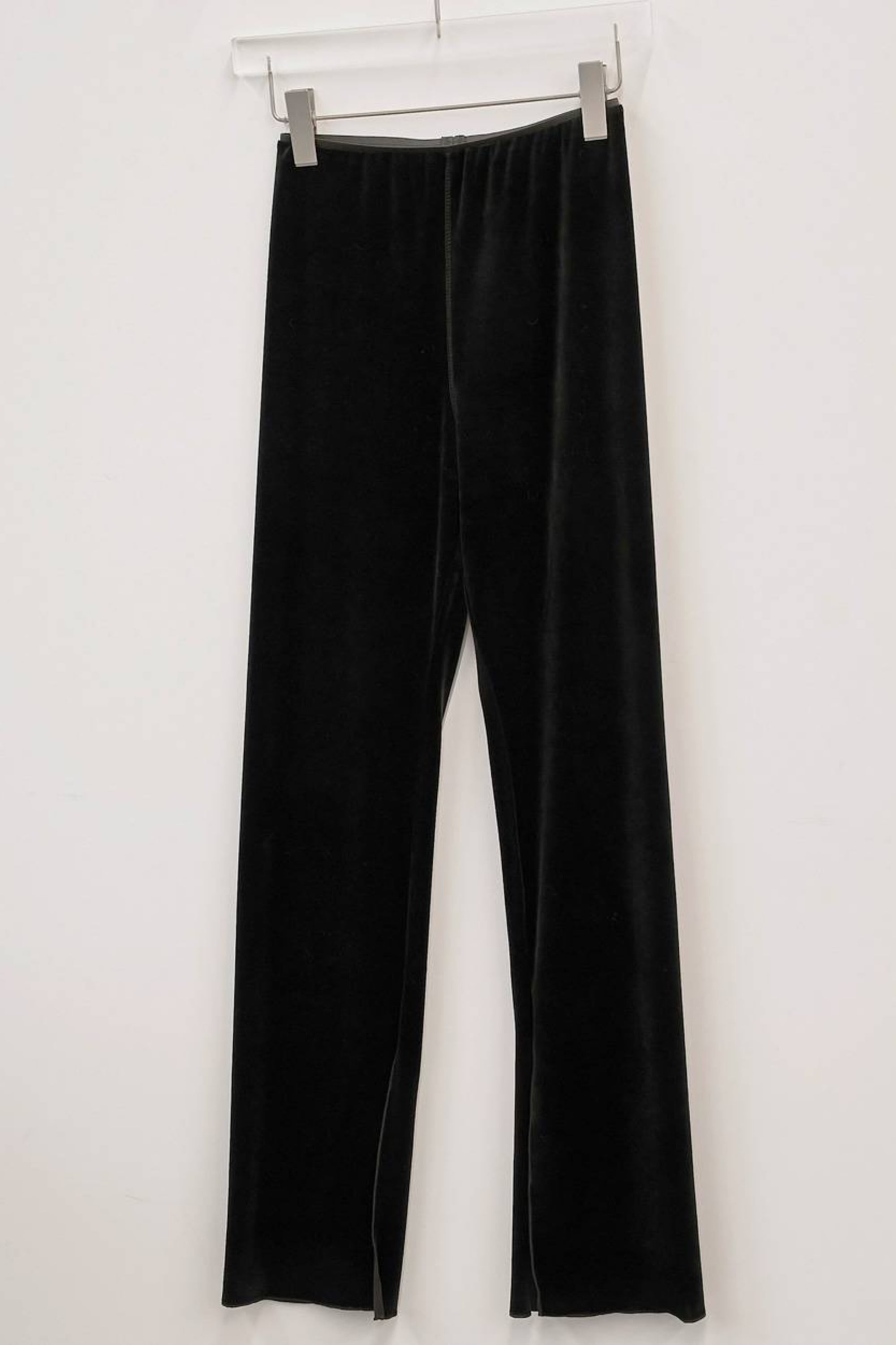 TODAYFUL Velour Slit Leggings ベロアスリットレギンス Black