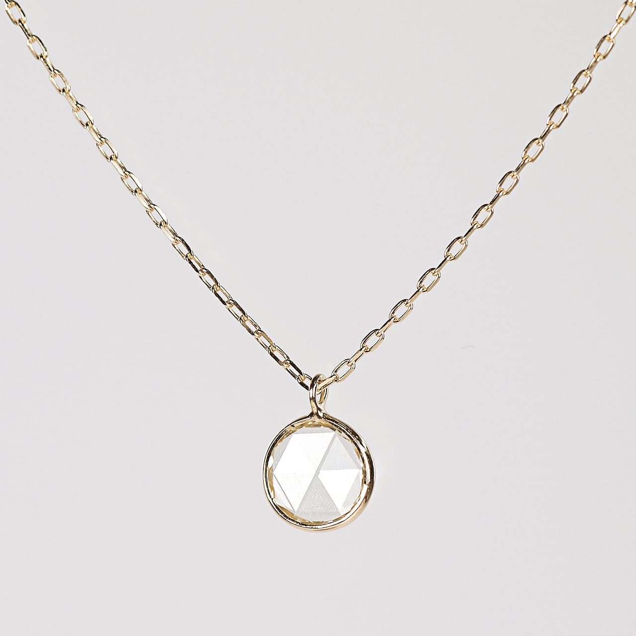 Rosecut diamond necklace / Round