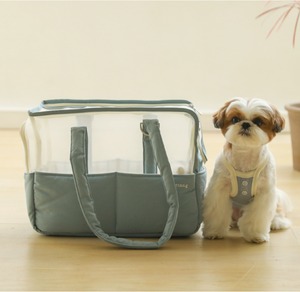 S/即納【ba＆ttang】mesh two in one shoulder bag (blue)