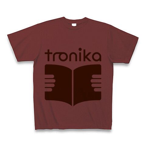 トロニカ　ロゴ　Tシャツ（バーガンディ） - 画像1