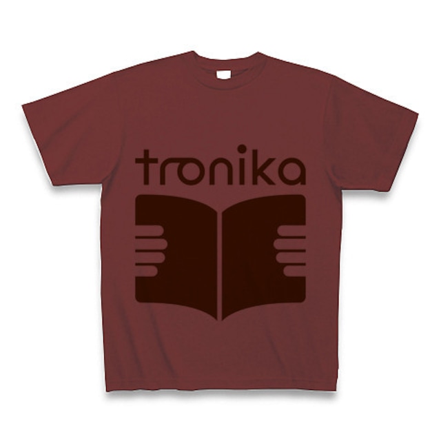 トロニカ　ロゴ　Tシャツ（バーガンディ） - メイン画像