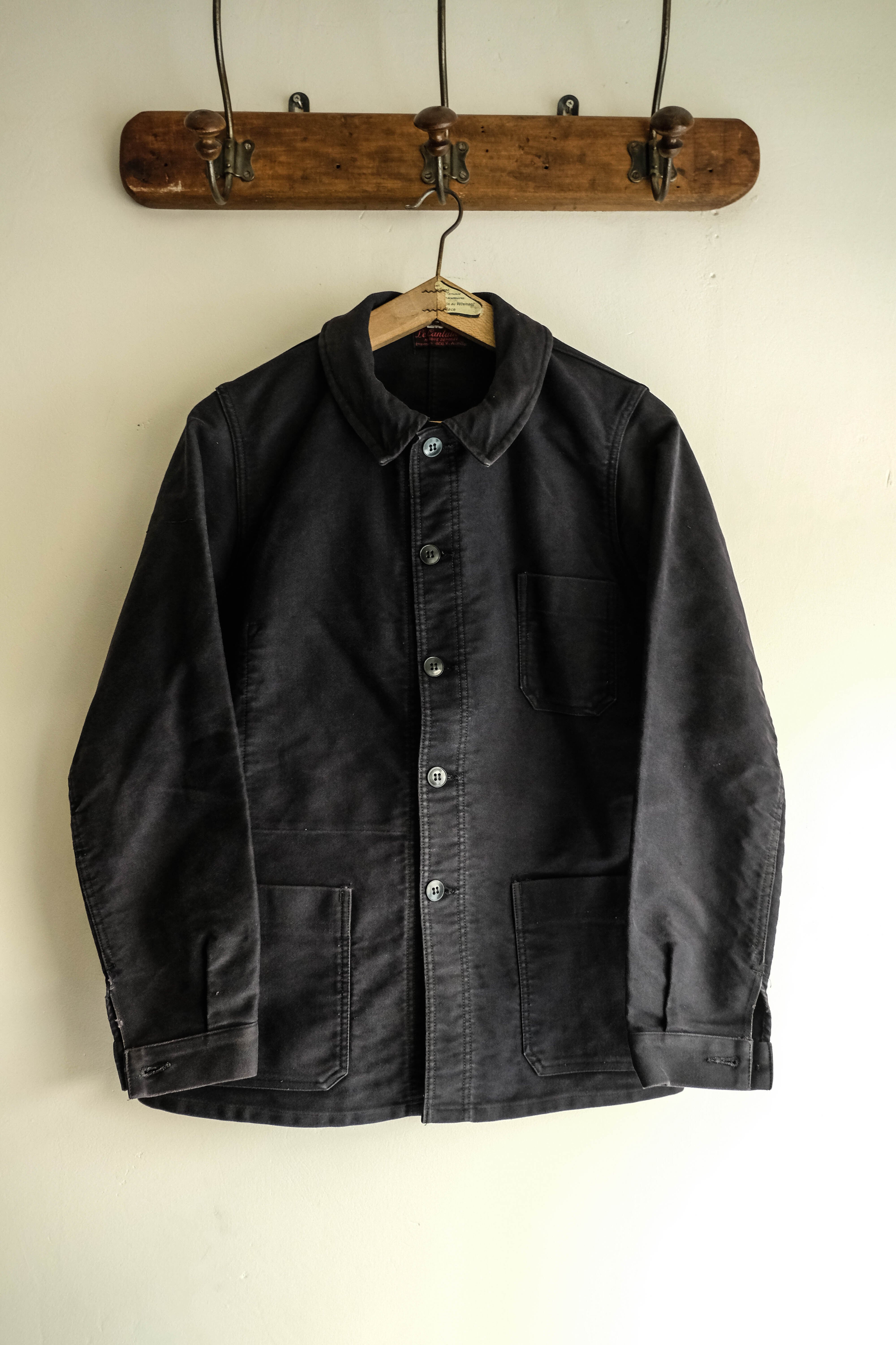 1950s フランス ブラックモールスキンジャケット | militaria & encore