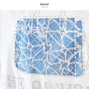 TRUBE バッグモチーフプリントTシャツN12-1052【M~L】ホワイト