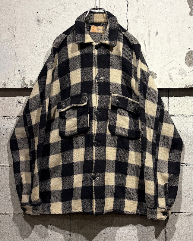 【Caka otto】50's〜60's Buffalo Check Vintage Heavy Flannel Shirt