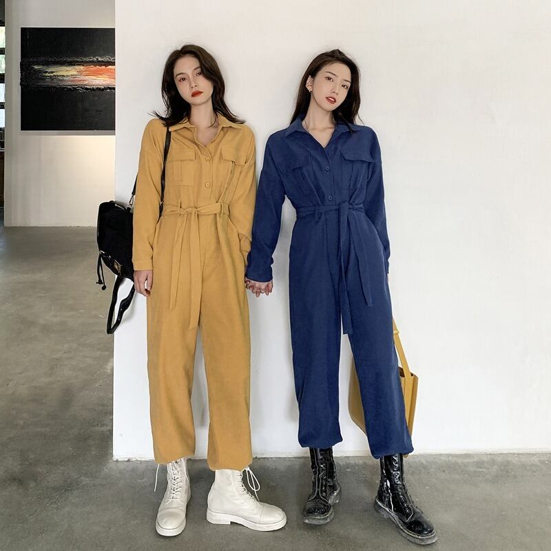 ジャンプスーツ オールインワン レディーススプリングルーズカジュアルワイドレッグパンツ 春物 ワイドパンツ YY-ファッション51766655855