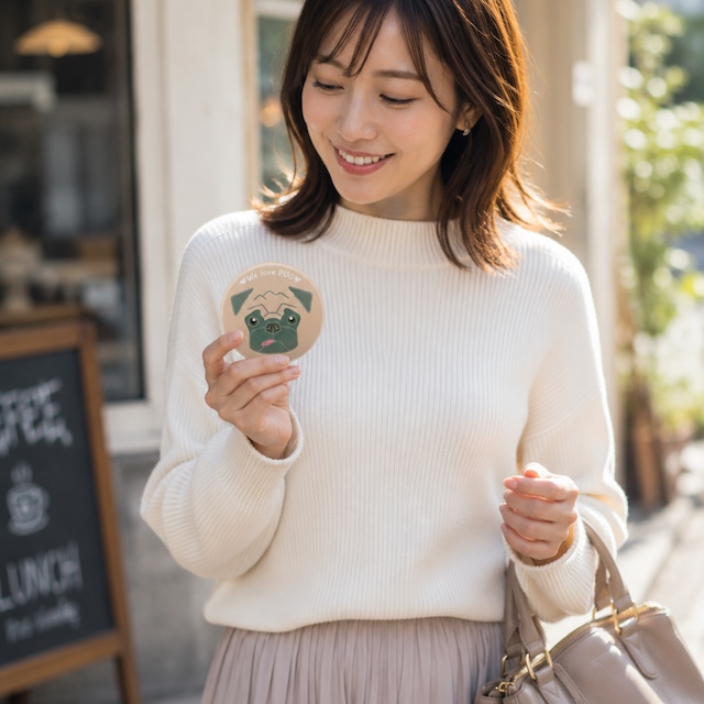 缶ミラー パグ「We love PUG」 | DaPet 缶ミラー パグ「We love PUG」 | DaPet