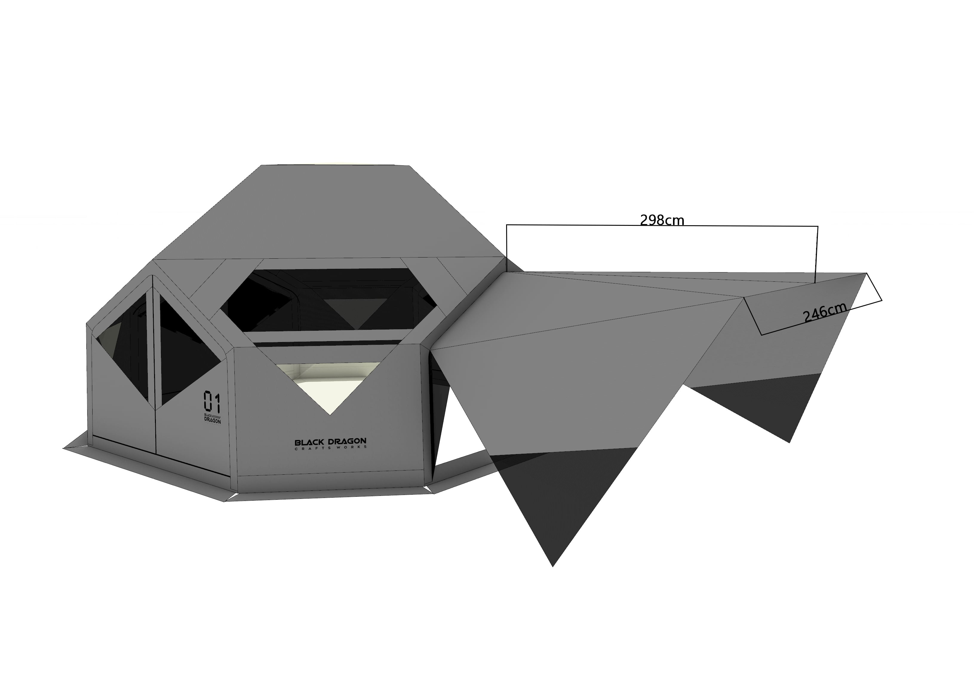 ブラックタライロン22cm± 送料無料｜国内発送] Black Dragon Air Tent 06 P-Nest | Black Dragon