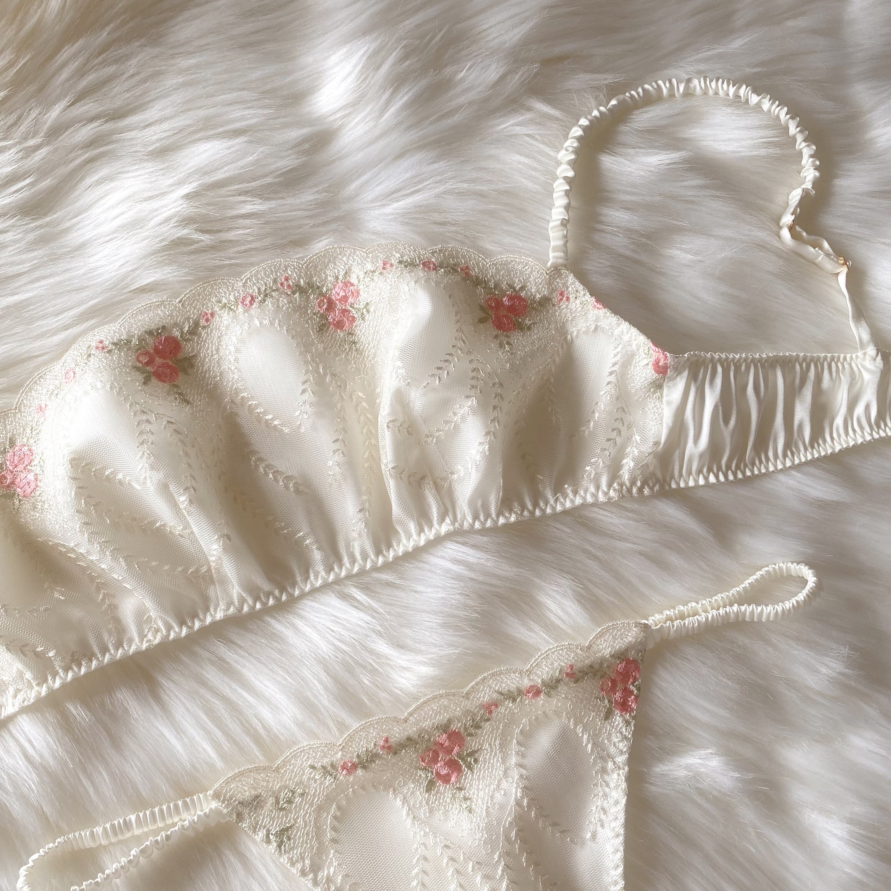 victorian flower lingerie set