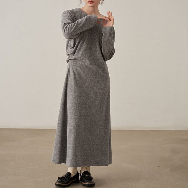 asymmetric long dress　10101