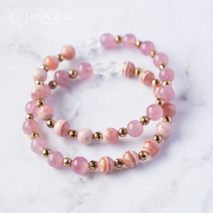 充実した人生へ導く愛の石［インカローズ／パープルスターローズクォーツ／ヘマタイト／水晶］