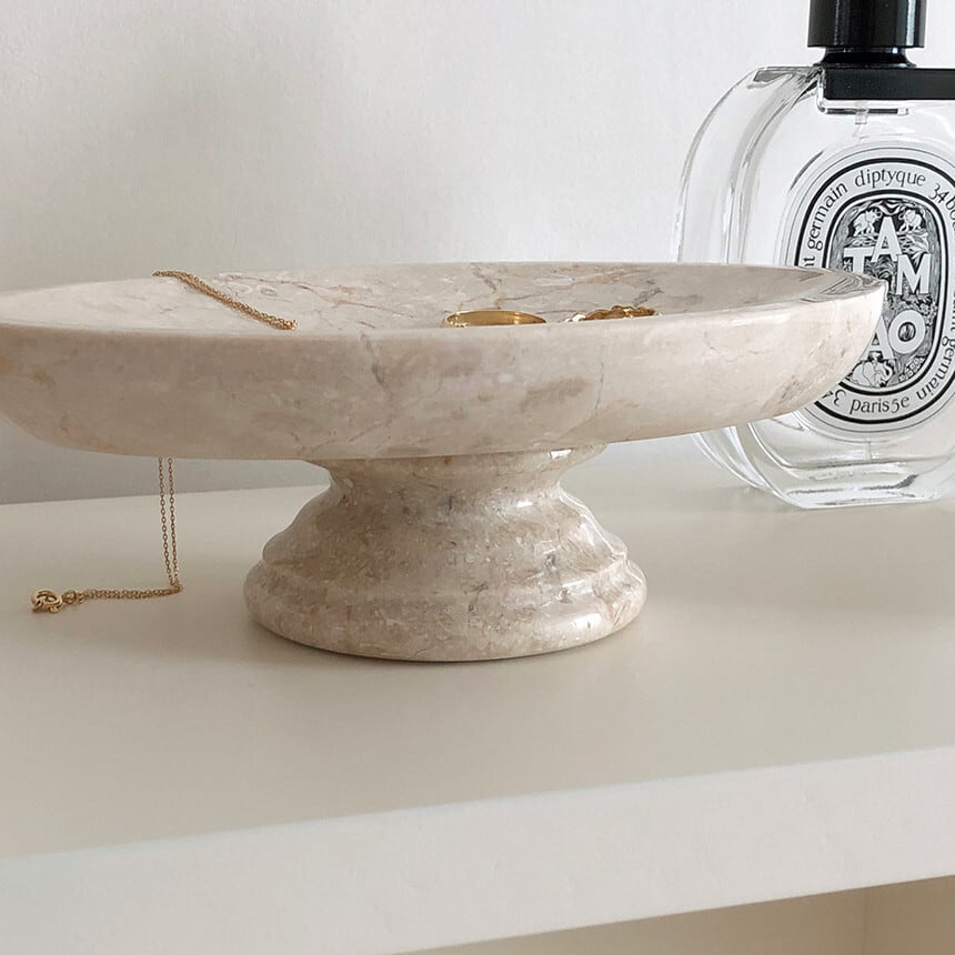 marble oval tray / マーブル オバール トレー アクセサリー オブジェ
